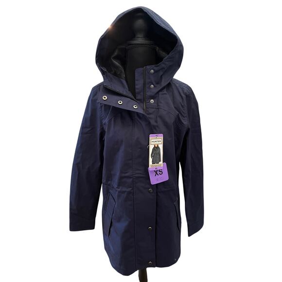 Hunter Water-Resistant Cotton Smock Jacket (Size XS) Blue NWT - Picture 4 of 11